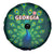 Georgia Peacock Spare Tire Cover with Slay in Silence Shine Like a Peacock Design - Wonder Print Shop