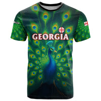Georgia Peacock T Shirt with Slay in Silence Shine Like a Peacock Design - Wonder Print Shop