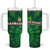 Georgia Peacock Tumbler With Handle with Slay in Silence Shine Like a Peacock Design - Wonder Print Shop