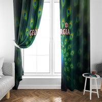 Georgia Peacock Window Curtain with Slay in Silence Shine Like a Peacock Design - Wonder Print Shop