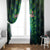 Georgia Peacock Window Curtain with Slay in Silence Shine Like a Peacock Design - Wonder Print Shop