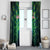 Georgia Peacock Window Curtain with Slay in Silence Shine Like a Peacock Design - Wonder Print Shop