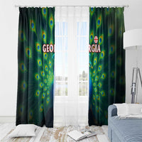 Georgia Peacock Window Curtain with Slay in Silence Shine Like a Peacock Design - Wonder Print Shop