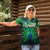 Georgia Peacock Women Polo Shirt with Slay in Silence Shine Like a Peacock Design - Wonder Print Shop