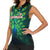 Georgia Peacock Women Sleeveless Polo Shirt with Slay in Silence Shine Like a Peacock Design - Wonder Print Shop