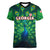 Georgia Peacock Women V-Neck T-Shirt with Slay in Silence Shine Like a Peacock Design - Wonder Print Shop