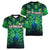 Georgia Peacock Women V-Neck T-Shirt with Slay in Silence Shine Like a Peacock Design - Wonder Print Shop