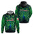 Georgia Peacock Zip Hoodie with Slay in Silence Shine Like a Peacock Design - Wonder Print Shop