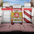 Georgia Back Car Seat Cover with Red Cross and Golden Lions Emblem Never Bows Design - Wonder Print Shop