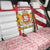 Georgia Back Car Seat Cover with Red Cross and Golden Lions Emblem Never Bows Design - Wonder Print Shop