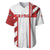 Georgia Baseball Jersey with Red Cross and Golden Lions Emblem Never Bows Design - Wonder Print Shop
