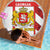 Georgia Beach Blanket with Red Cross and Golden Lions Emblem Never Bows Design - Wonder Print Shop
