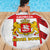 Georgia Beach Blanket with Red Cross and Golden Lions Emblem Never Bows Design - Wonder Print Shop