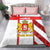 Georgia Bedding Set with Red Cross and Golden Lions Emblem Never Bows Design - Wonder Print Shop