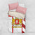 Georgia Bedding Set with Red Cross and Golden Lions Emblem Never Bows Design - Wonder Print Shop