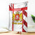 Georgia Blanket with Red Cross and Golden Lions Emblem Never Bows Design - Wonder Print Shop