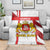 Georgia Blanket with Red Cross and Golden Lions Emblem Never Bows Design - Wonder Print Shop