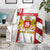Georgia Blanket with Red Cross and Golden Lions Emblem Never Bows Design - Wonder Print Shop