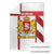 Georgia Blanket with Red Cross and Golden Lions Emblem Never Bows Design - Wonder Print Shop