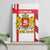 Georgia Canvas Wall Art with Red Cross and Golden Lions Emblem Never Bows Design - Wonder Print Shop