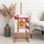 Georgia Canvas Wall Art with Red Cross and Golden Lions Emblem Never Bows Design - Wonder Print Shop