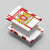 Georgia Canvas Wall Art with Red Cross and Golden Lions Emblem Never Bows Design - Wonder Print Shop