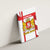 Georgia Canvas Wall Art with Red Cross and Golden Lions Emblem Never Bows Design - Wonder Print Shop