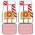 Georgia Car Mats with Red Cross and Golden Lions Emblem Never Bows Design - Wonder Print Shop