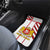Georgia Car Mats with Red Cross and Golden Lions Emblem Never Bows Design - Wonder Print Shop