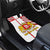 Georgia Car Mats with Red Cross and Golden Lions Emblem Never Bows Design - Wonder Print Shop