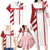 Georgia Family Matching Long Sleeve Bodycon Dress and Hawaiian Shirt with Red Cross and Golden Lions Emblem Never Bows Design - Wonder Print Shop