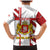 Georgia Family Matching Mermaid Dress and Hawaiian Shirt with Red Cross and Golden Lions Emblem Never Bows Design - Wonder Print Shop