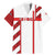Georgia Family Matching Mermaid Dress and Hawaiian Shirt with Red Cross and Golden Lions Emblem Never Bows Design - Wonder Print Shop