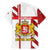 Georgia Family Matching Mermaid Dress and Hawaiian Shirt with Red Cross and Golden Lions Emblem Never Bows Design - Wonder Print Shop