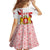 Georgia Family Matching Off Shoulder Maxi Dress and Hawaiian Shirt with Red Cross and Golden Lions Emblem Never Bows Design - Wonder Print Shop