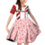 Georgia Family Matching Off Shoulder Short Dress and Hawaiian Shirt with Red Cross and Golden Lions Emblem Never Bows Design - Wonder Print Shop