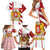 Georgia Family Matching Short Sleeve Bodycon Dress and Hawaiian Shirt with Red Cross and Golden Lions Emblem Never Bows Design - Wonder Print Shop