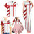 Georgia Family Matching Tank Maxi Dress and Hawaiian Shirt with Red Cross and Golden Lions Emblem Never Bows Design - Wonder Print Shop