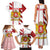 Georgia Family Matching Tank Maxi Dress and Hawaiian Shirt with Red Cross and Golden Lions Emblem Never Bows Design - Wonder Print Shop