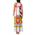Georgia Family Matching Tank Maxi Dress and Hawaiian Shirt with Red Cross and Golden Lions Emblem Never Bows Design - Wonder Print Shop