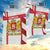 Georgia Garden Flag with Red Cross and Golden Lions Emblem Never Bows Design - Wonder Print Shop