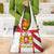 Georgia Grocery Bag with Red Cross and Golden Lions Emblem Never Bows Design - Wonder Print Shop
