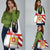 Georgia Grocery Bag with Red Cross and Golden Lions Emblem Never Bows Design - Wonder Print Shop