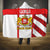 Georgia Hooded Blanket with Red Cross and Golden Lions Emblem Never Bows Design - Wonder Print Shop