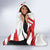Georgia Hooded Blanket with Red Cross and Golden Lions Emblem Never Bows Design - Wonder Print Shop