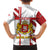 Georgia Kid Hawaiian Shirt with Red Cross and Golden Lions Emblem Never Bows Design - Wonder Print Shop