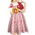 Georgia Kid Short Sleeve Dress with Red Cross and Golden Lions Emblem Never Bows Design - Wonder Print Shop