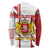 Georgia Long Sleeve Shirt with Red Cross and Golden Lions Emblem Never Bows Design - Wonder Print Shop