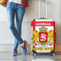 Georgia Luggage Cover with Red Cross and Golden Lions Emblem Never Bows Design - Wonder Print Shop