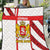 Georgia Quilt with Red Cross and Golden Lions Emblem Never Bows Design - Wonder Print Shop